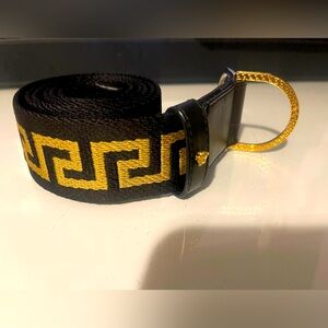Black and Gold Authentic Versace belt.